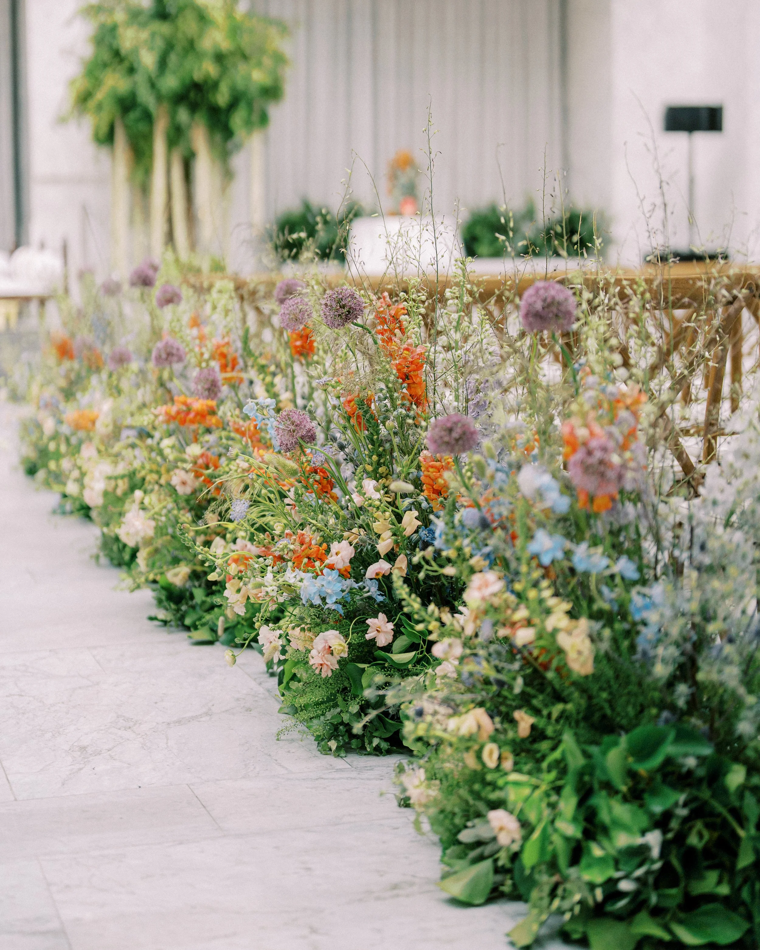 Lush custom floral arrangement by Floral Design Studio
