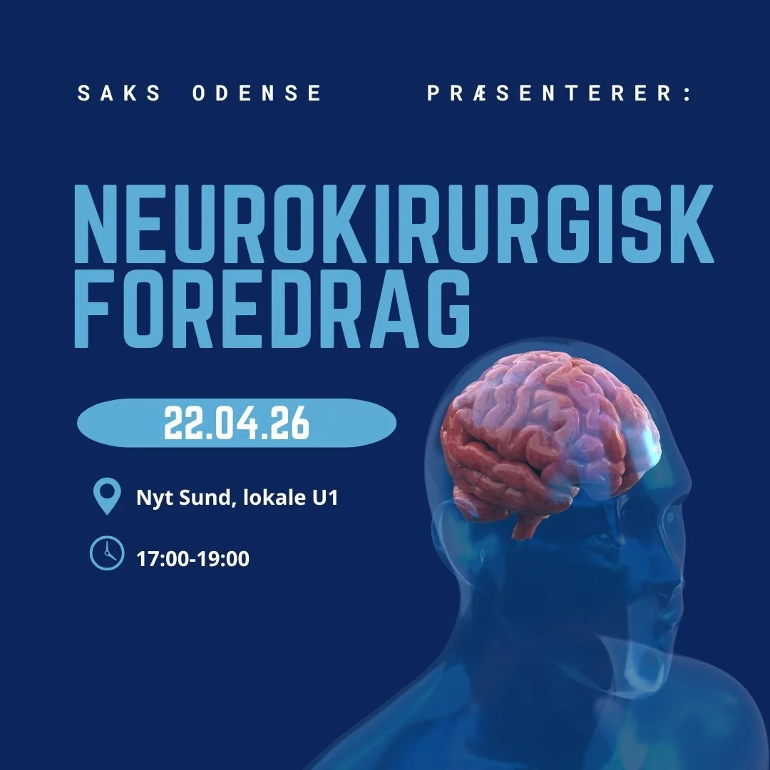 Er du nysgerrig p&aring; hjernens mest kritiske &oslash;jeblikke? 🧠
Kom med til et sp&aelig;ndende foredrag om neurokirurgi, hvor vi dykker ned i h&aring;ndteringen af akutte traumer, virkelige cases og de kirurgiske beslutninger bag behandlingen.🚑