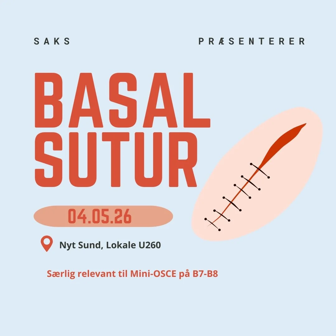✂️ SAKS Basal Sutur Kursus ✂️

Vil du finpudse dine suturf&aelig;rdigheder &ndash; eller bare v&aelig;re helt klar til mini-OSCE og best&aring; standen med ro i maven? S&aring; er det her din chance!
Vi afholder vores ber&oslash;mte Basal Sutur kursu