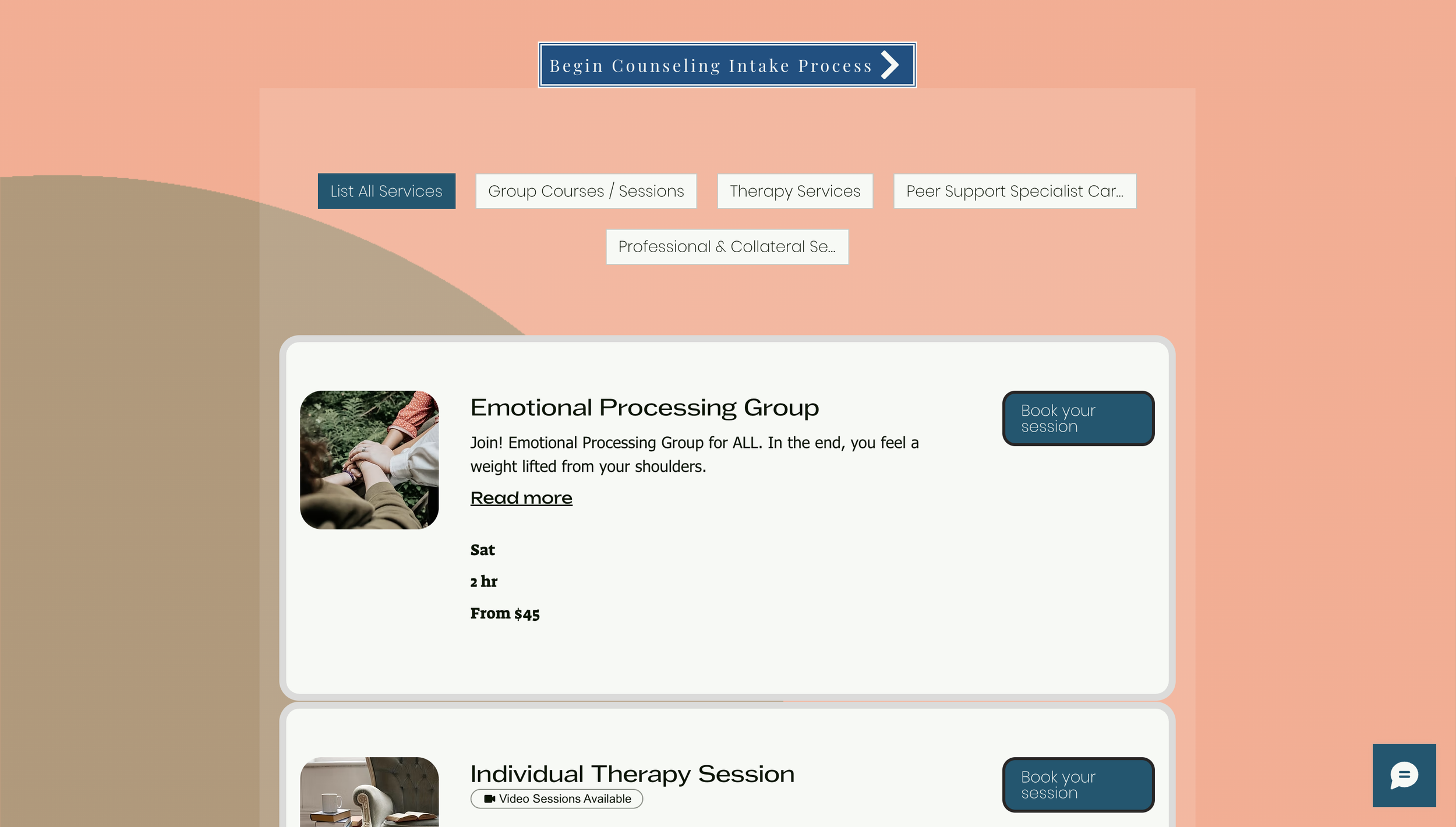 Built the online booking system, service catalog, and guided intake process