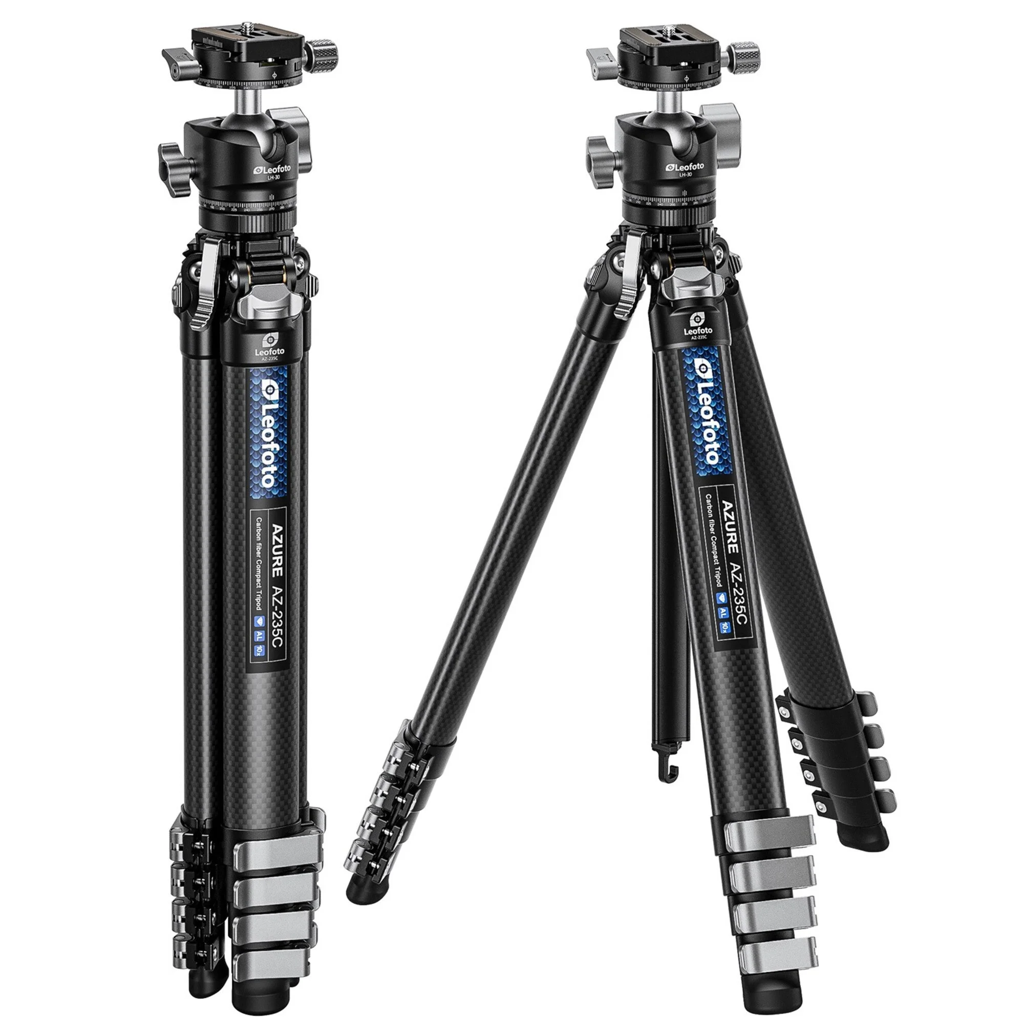 Leofoto-Carbon-Dreibeinstativ-Azure-AZ-235C-Kugelkopf-LH-30R-5.jpg