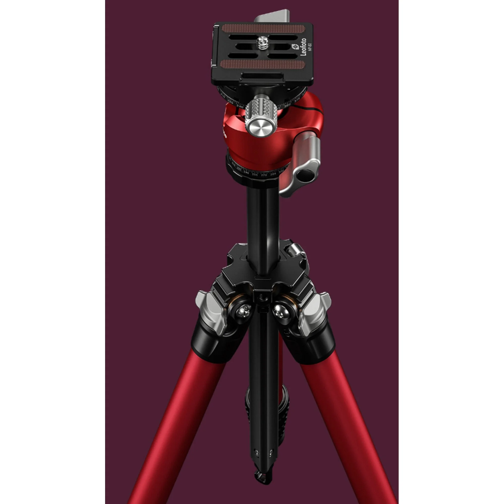 Leofoto-Carbon-Dreibeinstativ-LY-224C-Mr-Y-Ballhead-LH-25-R-Red.jpg