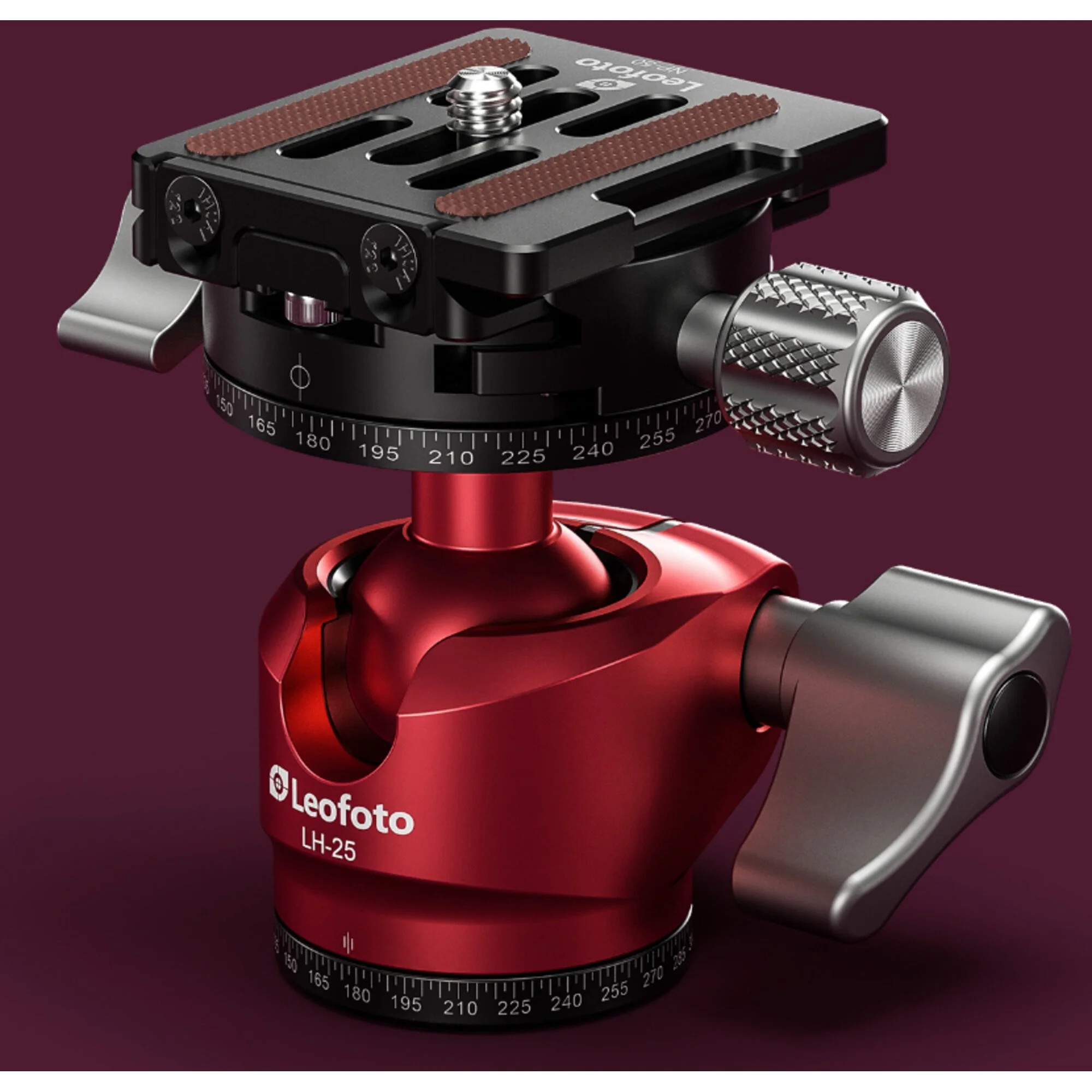 Leofoto-Carbon-Dreibeinstativ-LY-224C-Mr-Y-Ballhead-LH-25-R-Red-2.jpg