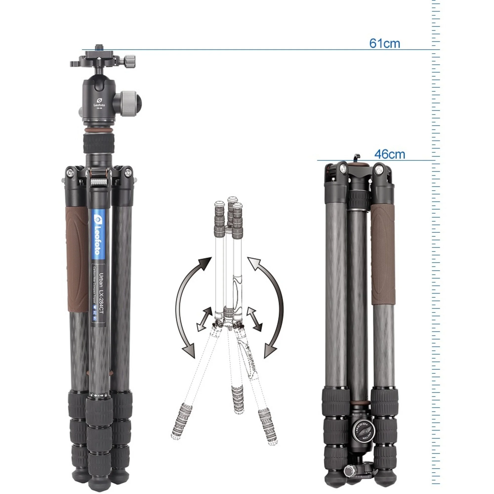 Leofoto-Carbon-Dreibeinstativ-LX-284CT-Urban-Ballhead-XB-38-7.jpg