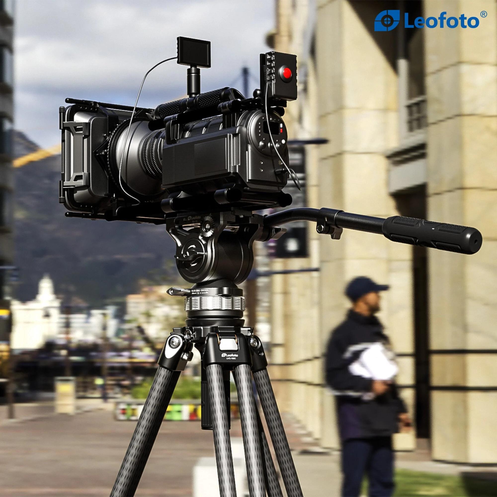 Leofoto-Carbon-Dreibeinstativ-LVC-193-Doppelrohr-Videoneiger-BV-15-4.jpg