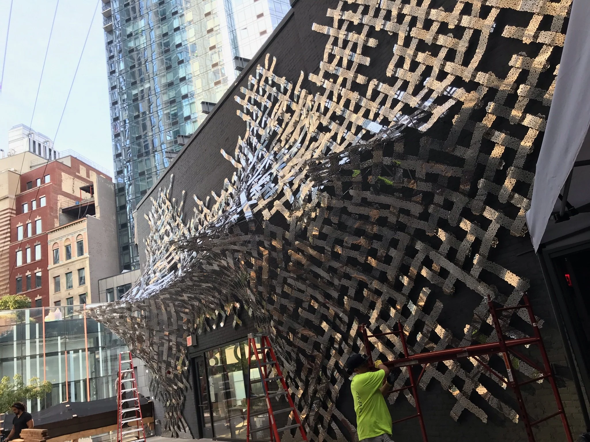 Masonry Art Installation in Brooklyn, New York City 