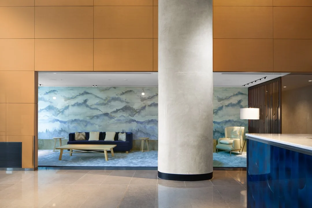 Battery Park High Rise — Lobby, Amenities, and Sales Office