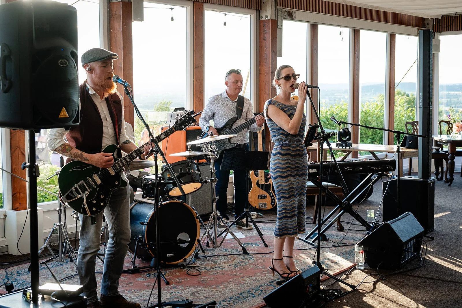 Fierce Mild Band performing live music at a wedding