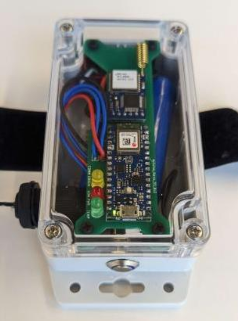 The physical component of the temperature sensor