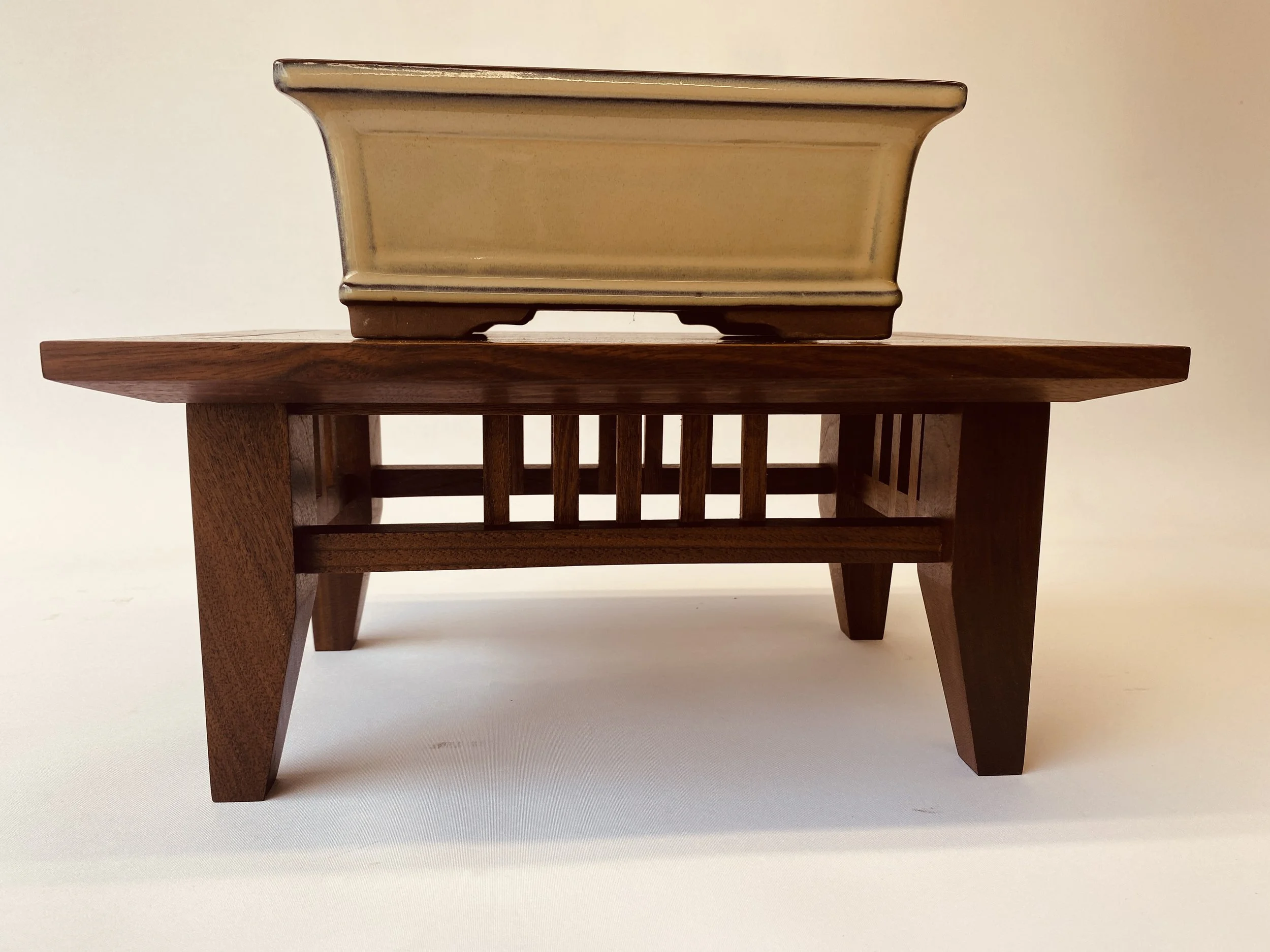 Walnut Bonsai Stand – 13.5" x 11" x 6.25"
