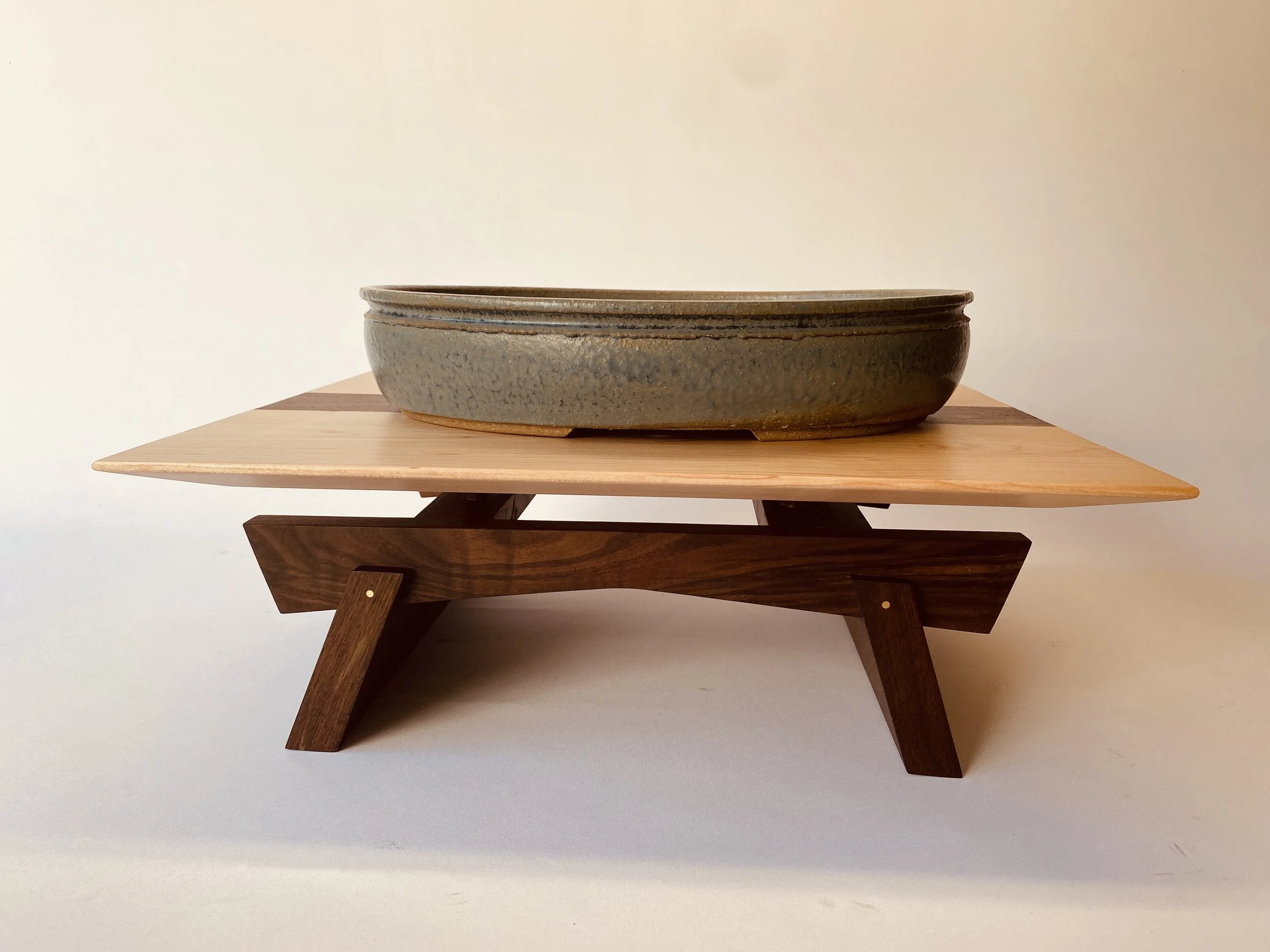 Contemporary bonsai stand, 18-20" x 15" x 6"