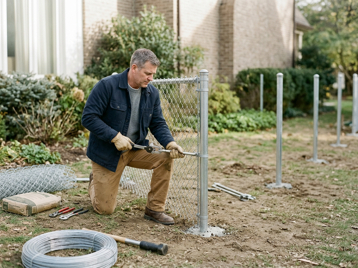 Chain Link Fence Installation