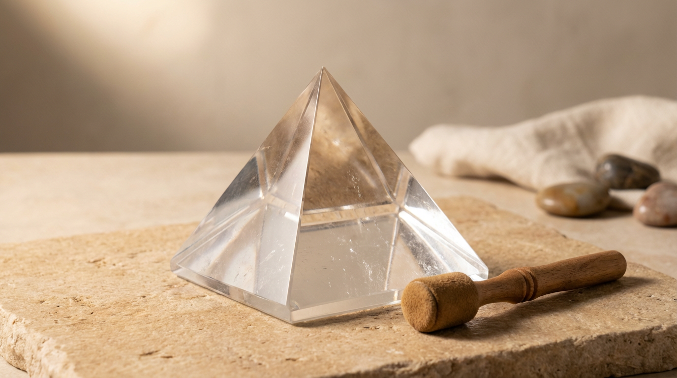 Crystal Singing Pyramid