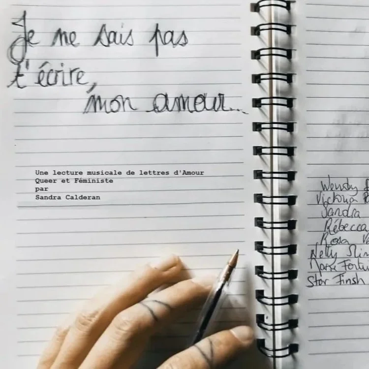 Je ne sais pas t'écrire, mon amour