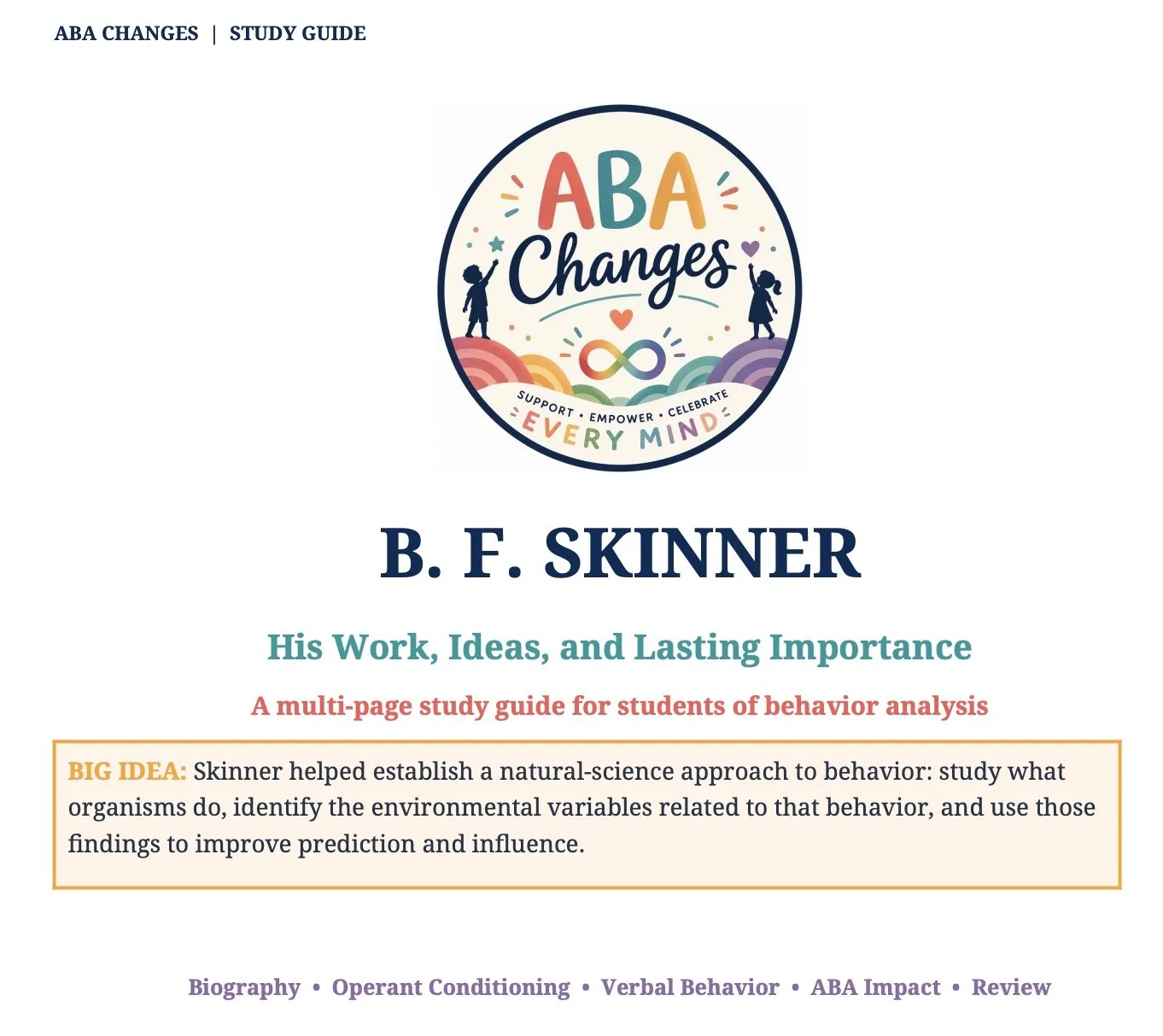 All About Skinner Study Guide