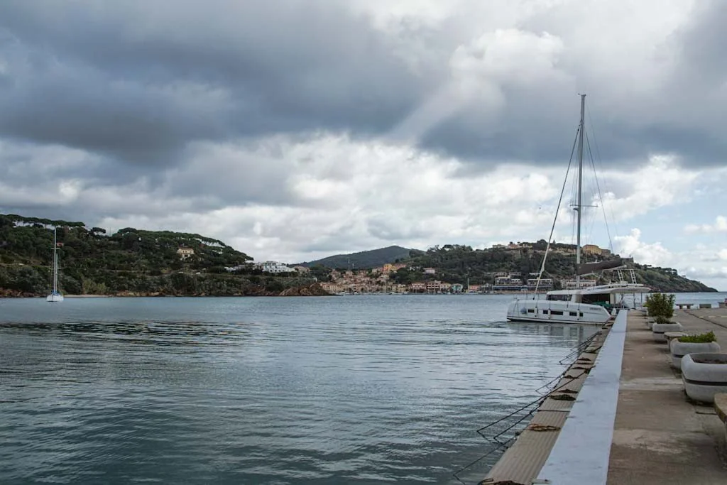 Tranquil Coastal Harbor Fine Art Print