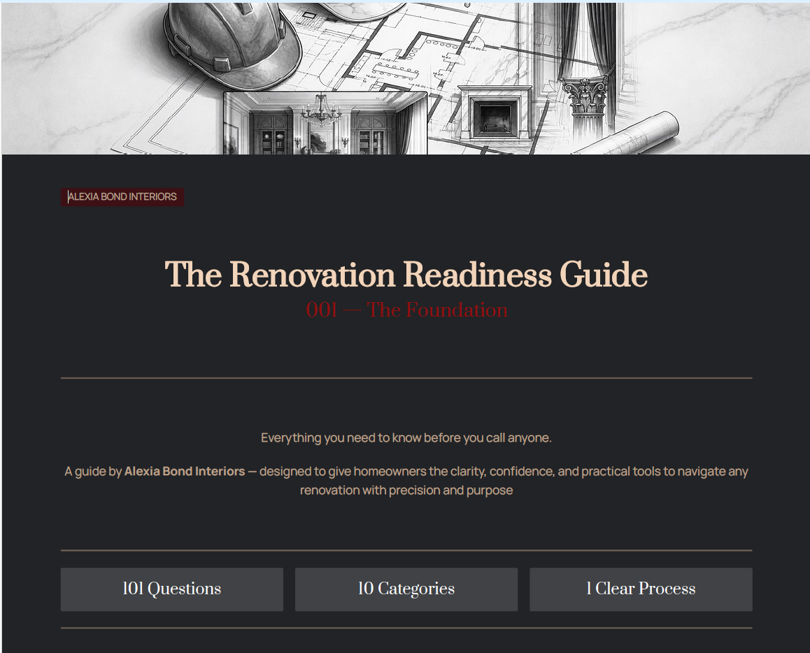 The Renovation Readiness Guide — The Foundation V1