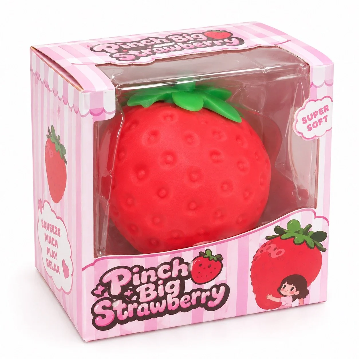 Giant Strawberry Squishy 🍓✨