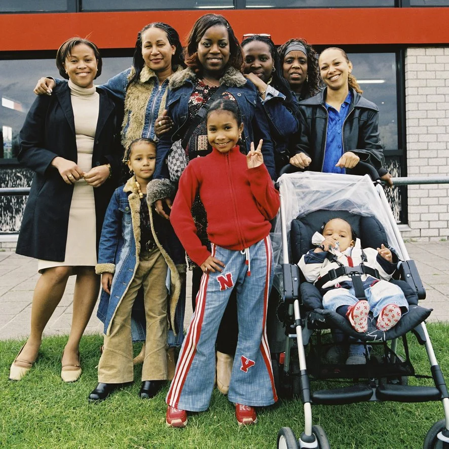 SV Bijlmer – mothers and supporters, colour photograph, 35 x 35 cm, 2003