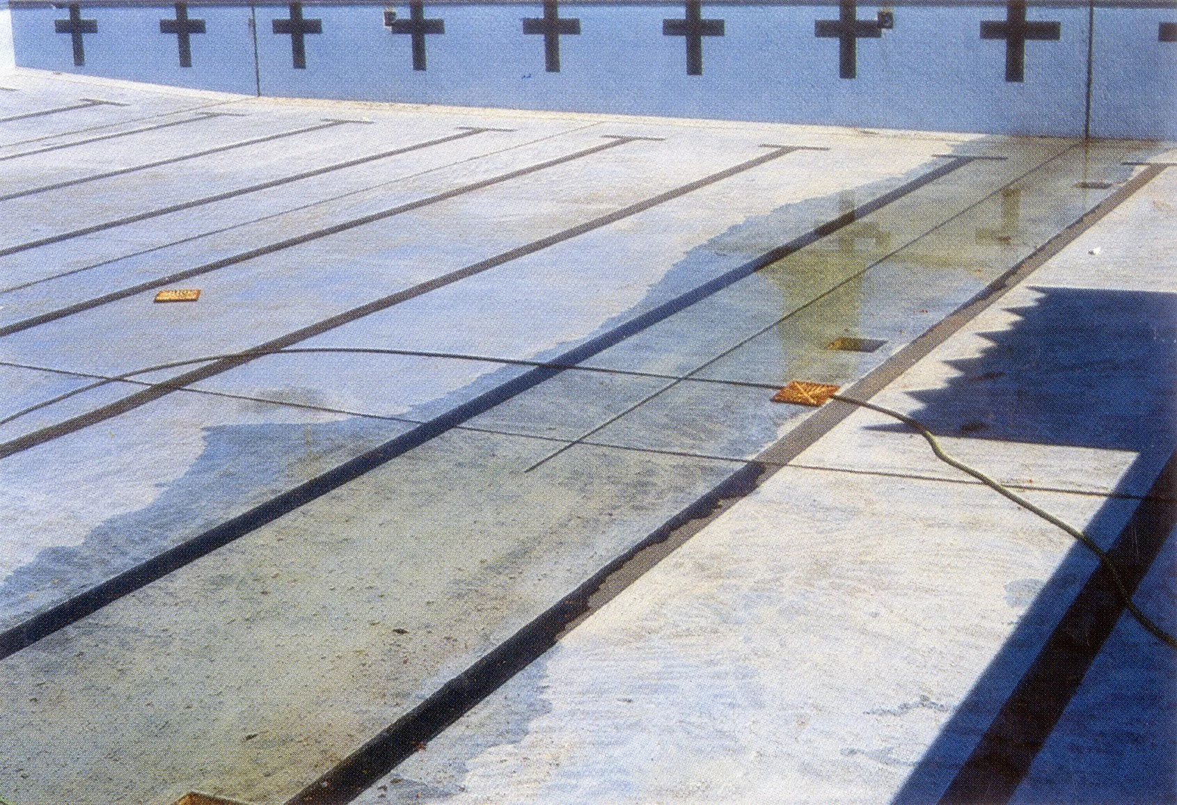 Empty Swimming Pool, Colour photograph, exhibition invite, Generator Art Space (AICA), 1997