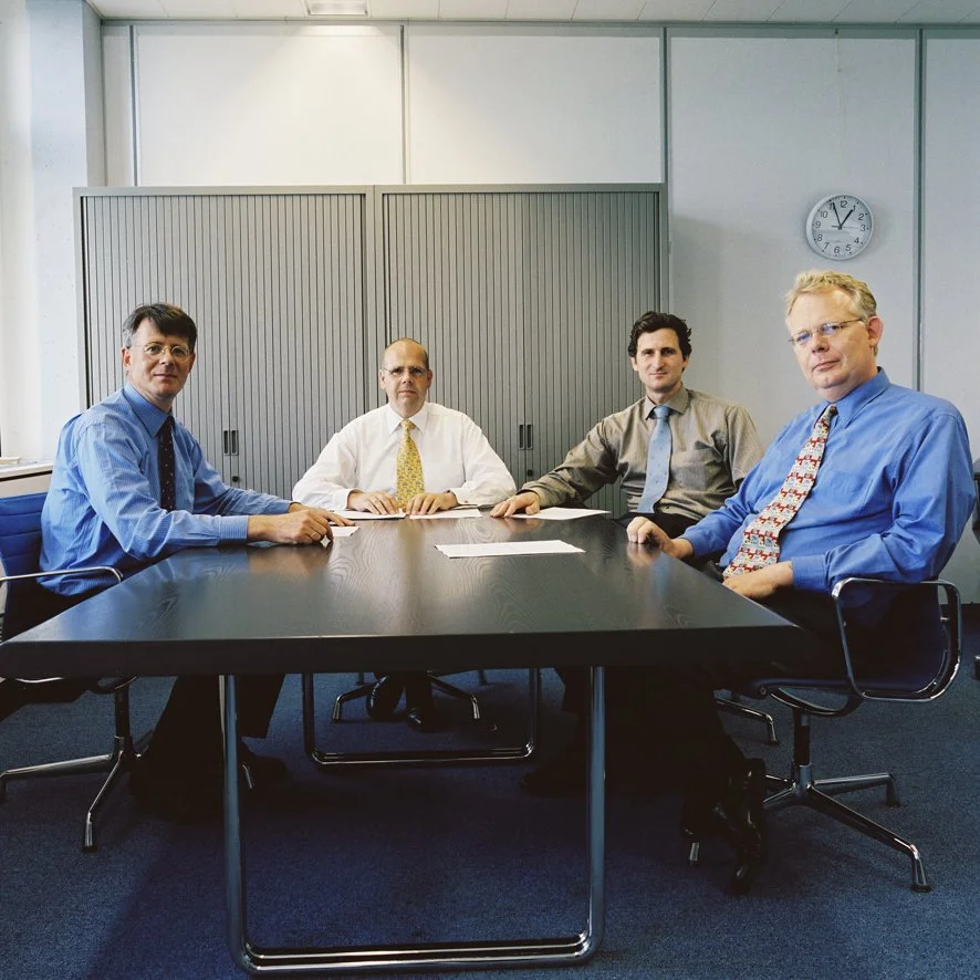 Projectleiders - Medisch Onderzoek Vliegramp Bijlmermeer, colour photograph, 35 x 35 cm, 2003
