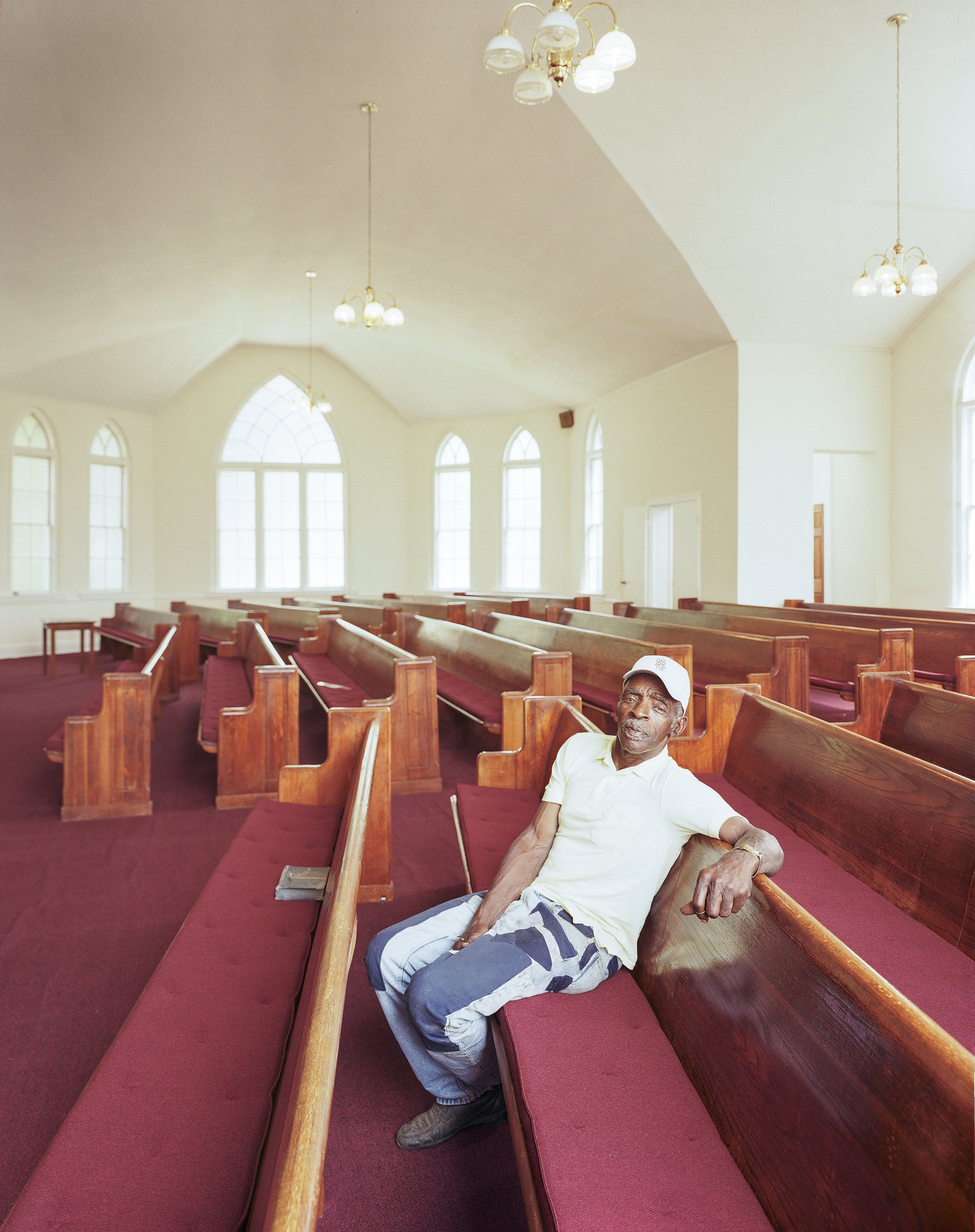 A Man Named Pearl Fryer telling stories about his favorite church