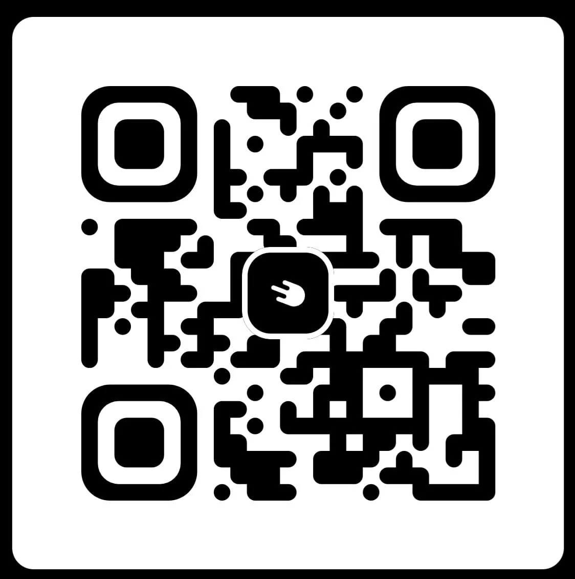 QR code with a TikTok logo in the center.