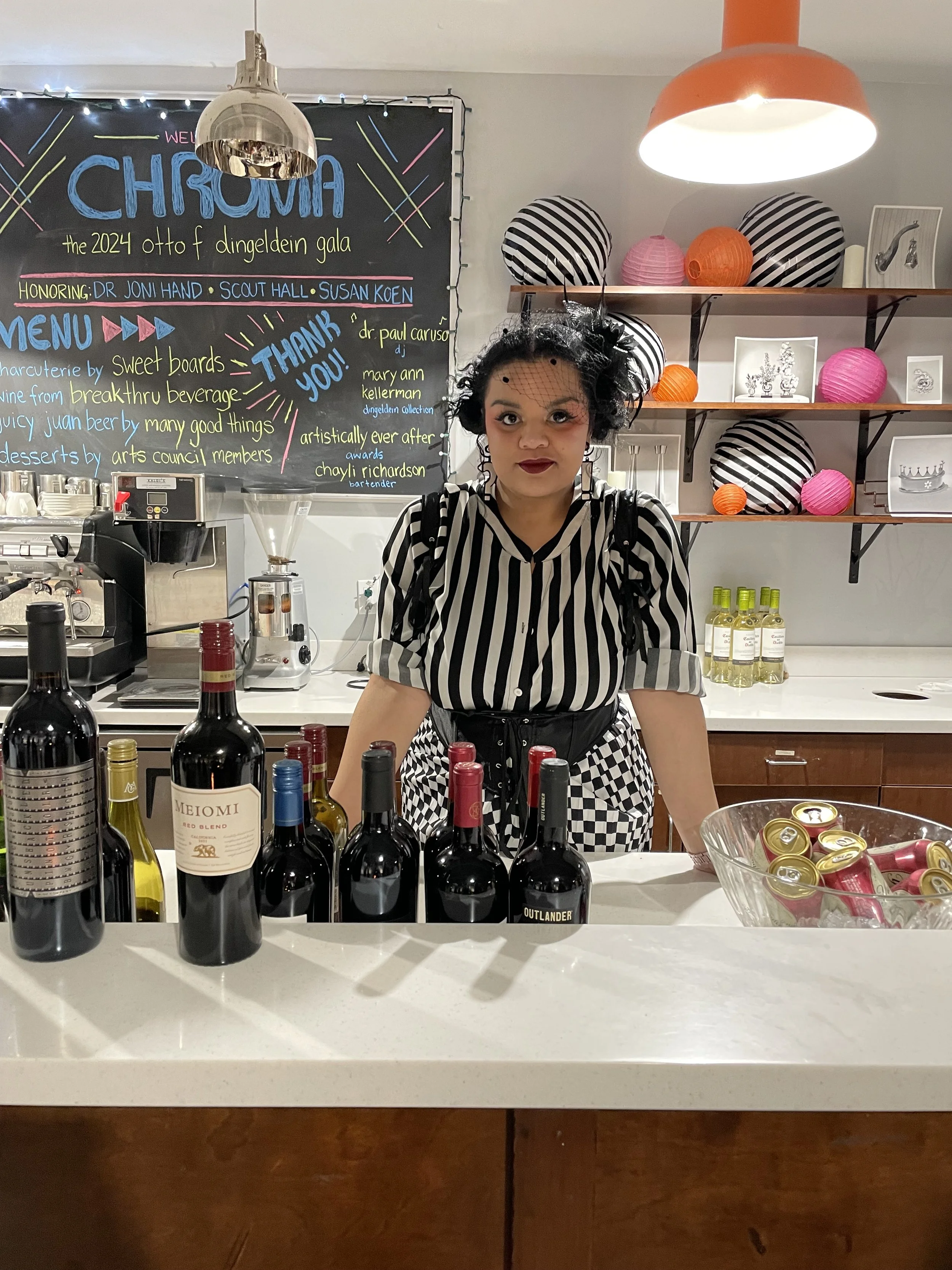 Thank you to our bartender extraordinaire, Chayli!

Édouard Manet's "A Bar at the Folies-Bergère", anyone?