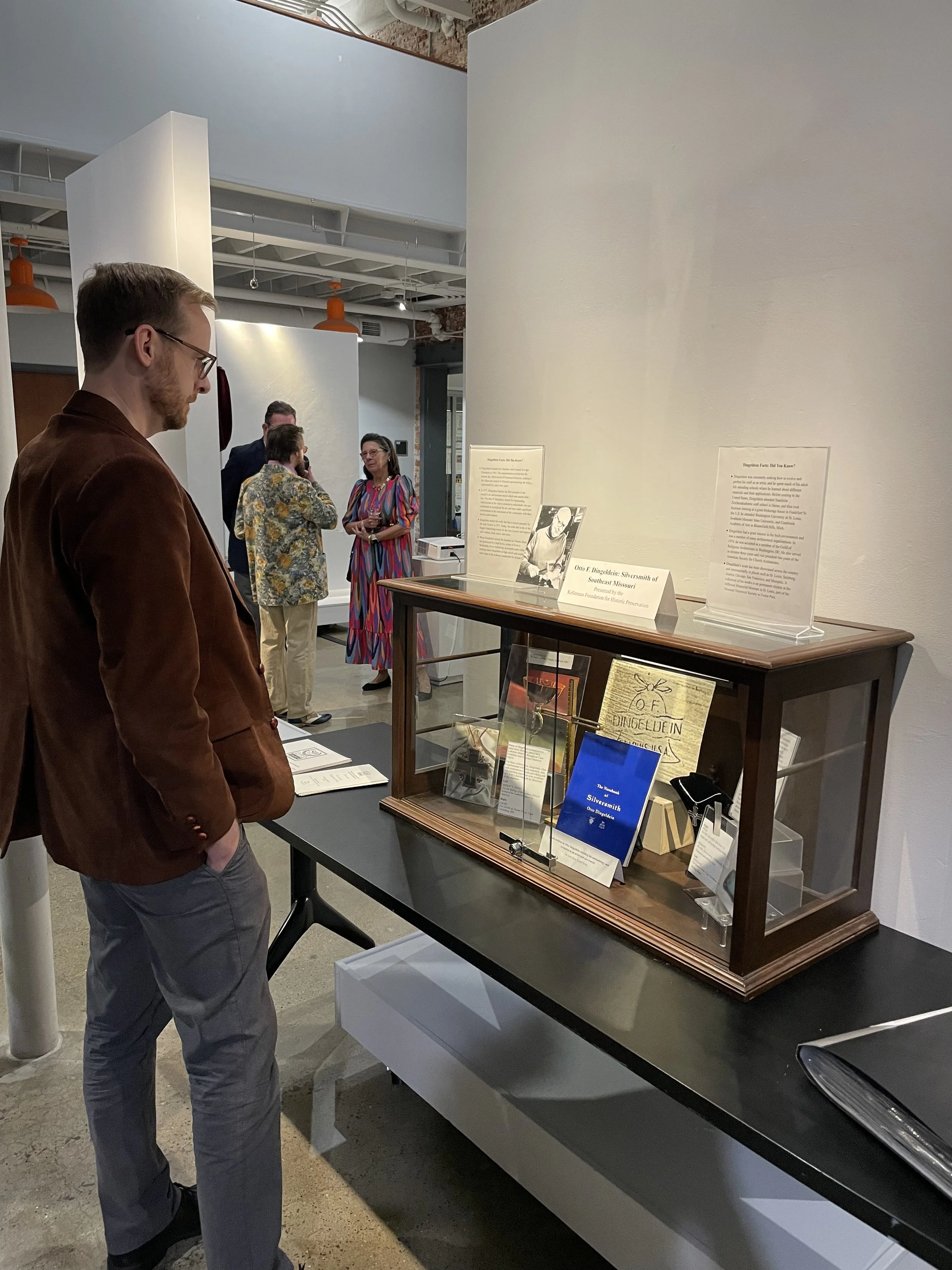 The Kellerman Foundation for Historic Preservation so kindly brought their Otto F. Dingeldein collection to share with our guests!