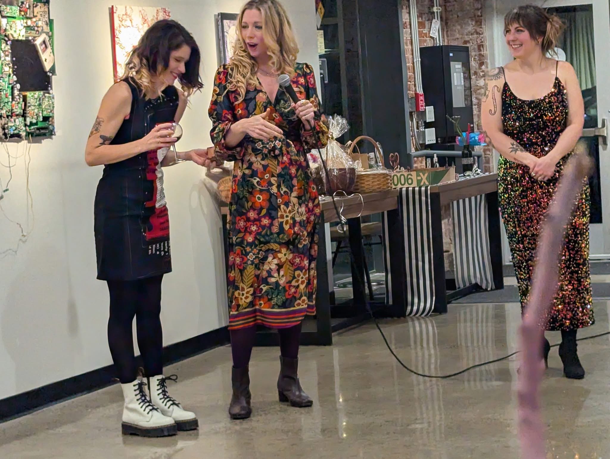 Rayme Keenan Receiving the Give Us Your Money Dingie