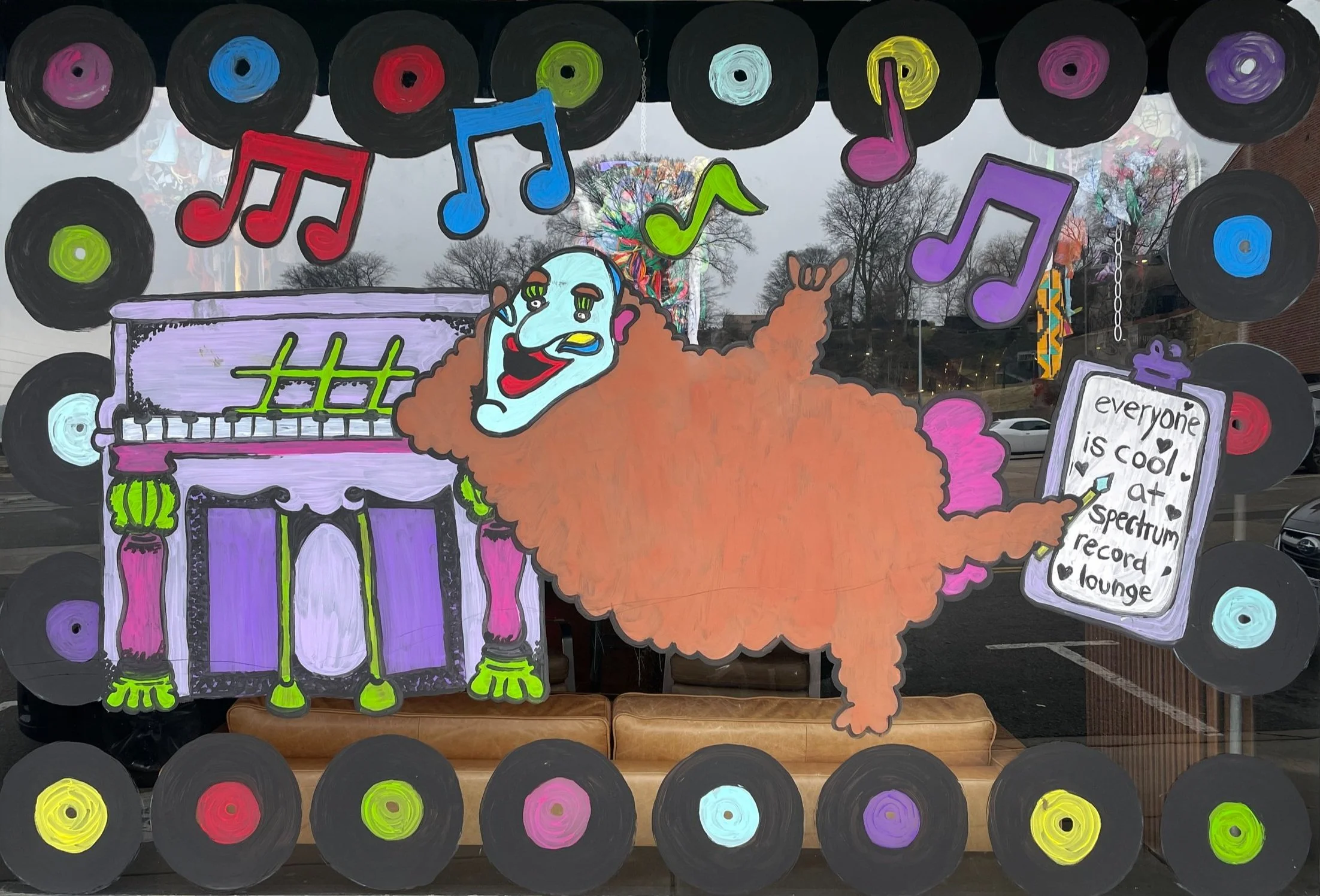 Window Art Influenced by The Beatles