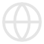 Icon of a globe, representing international or global.