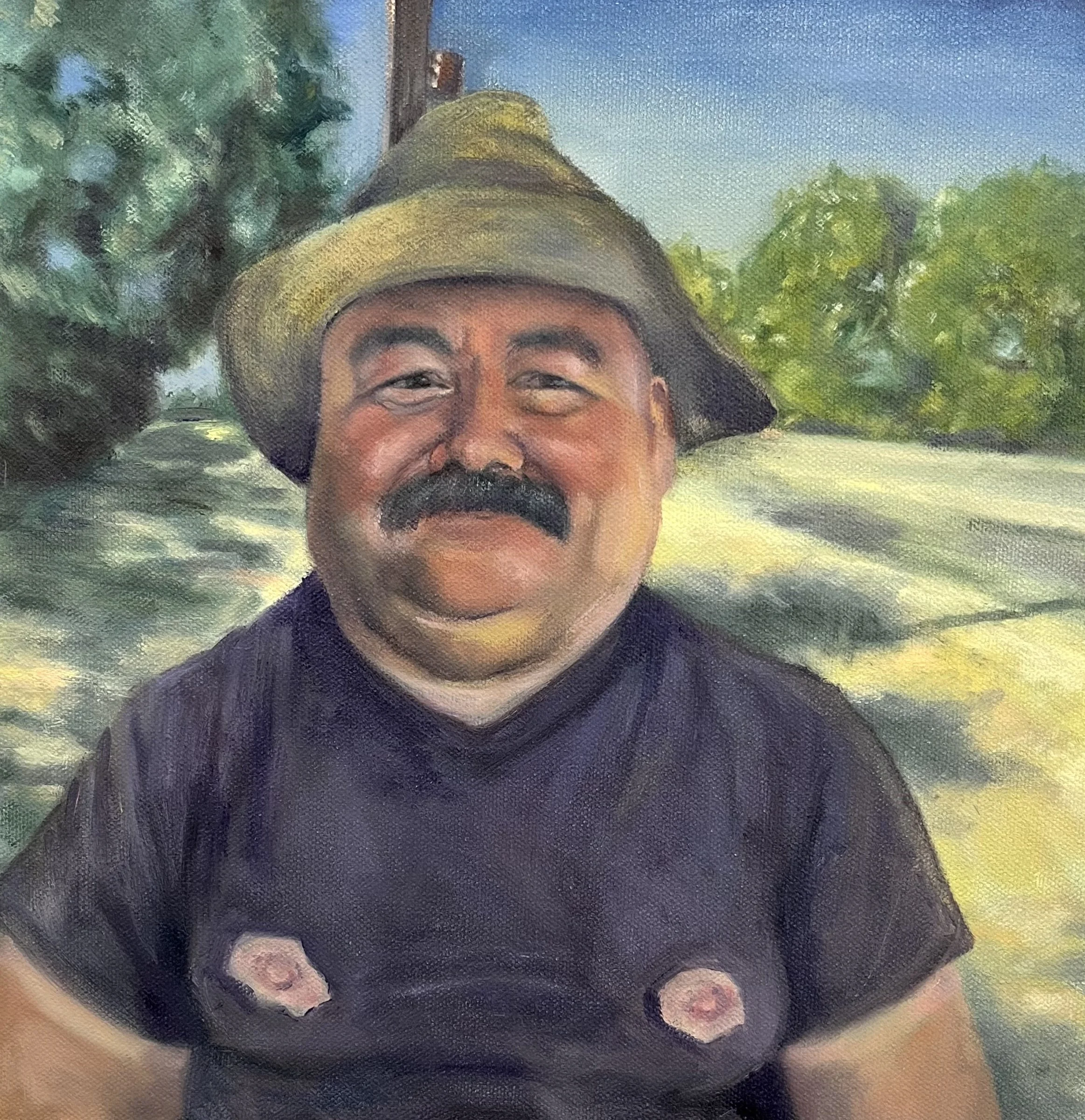 'Papa Pat', 2025, Oil on canvas