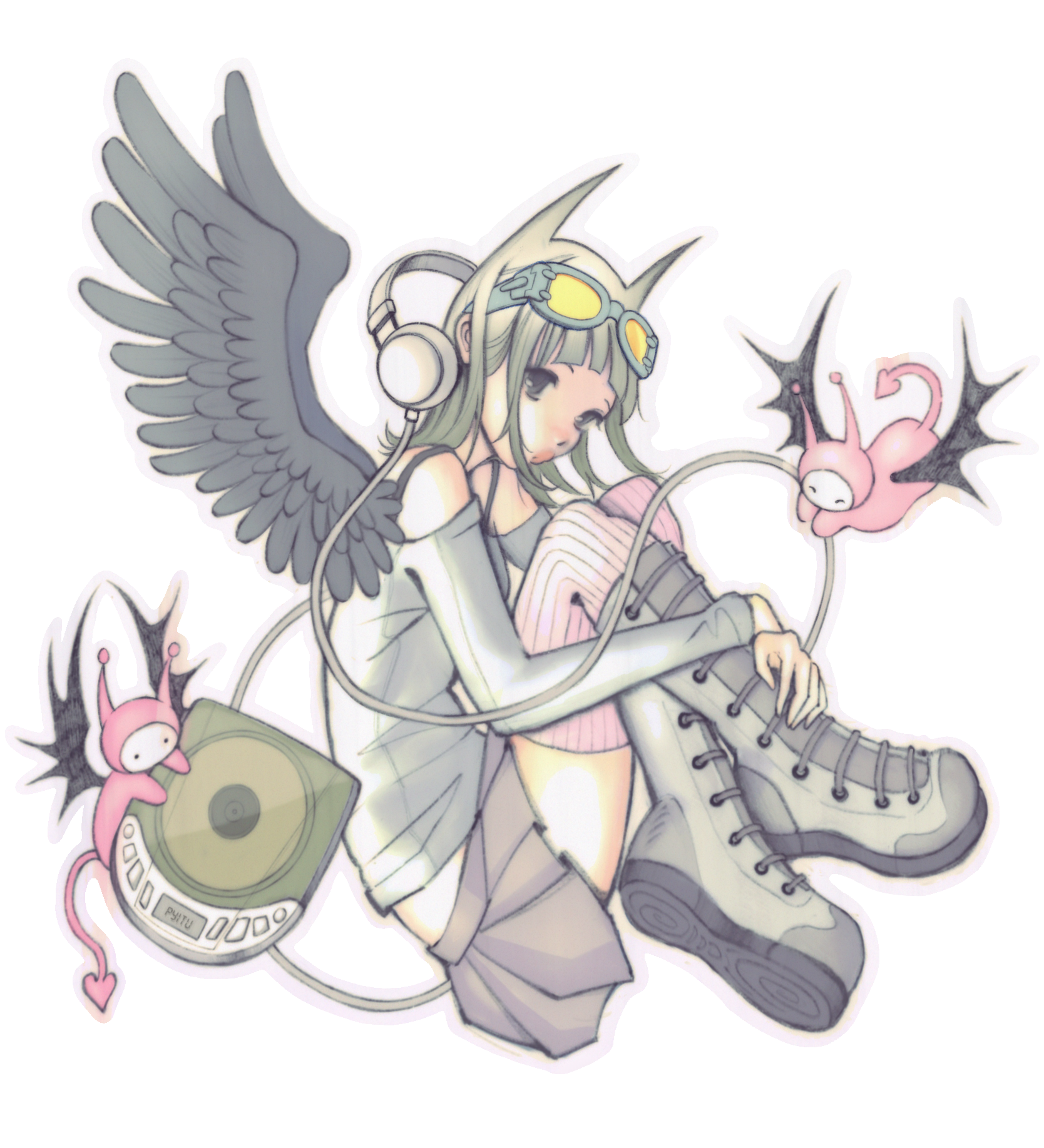CD cherub sticker