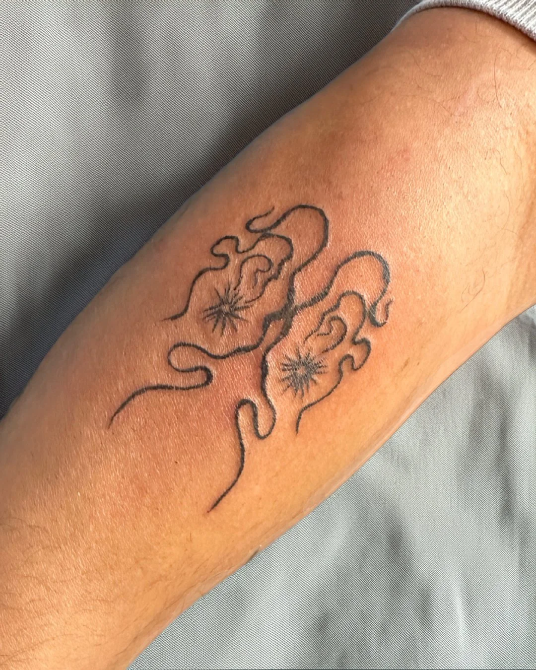 Tattoo on a person's forearm.