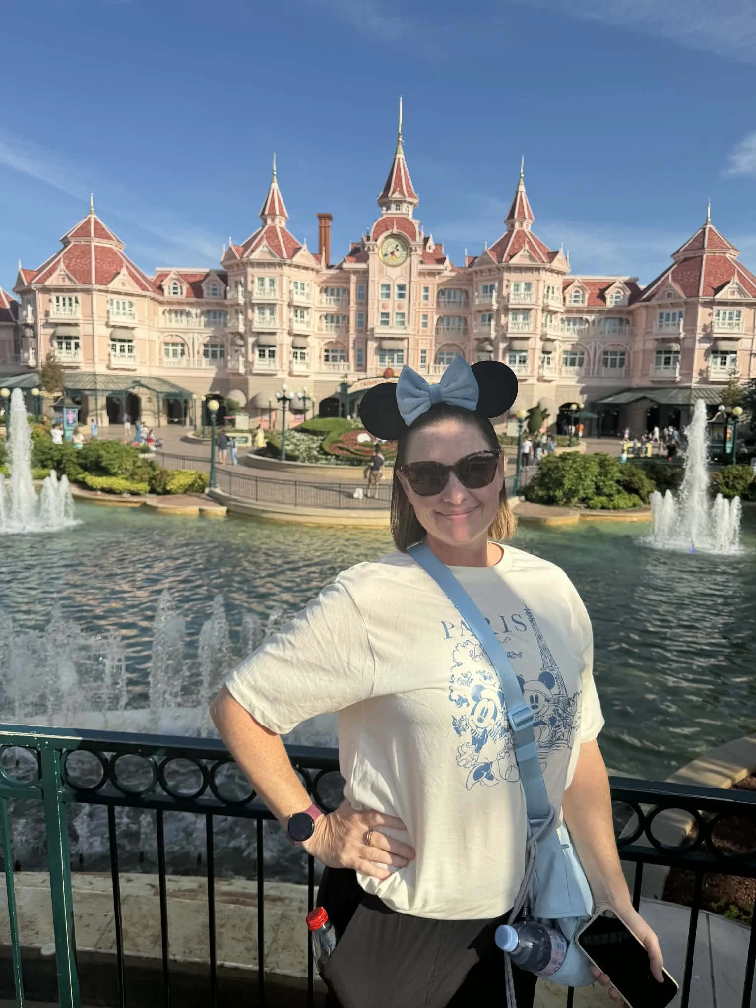 Liz chapman in Disneyland Paris