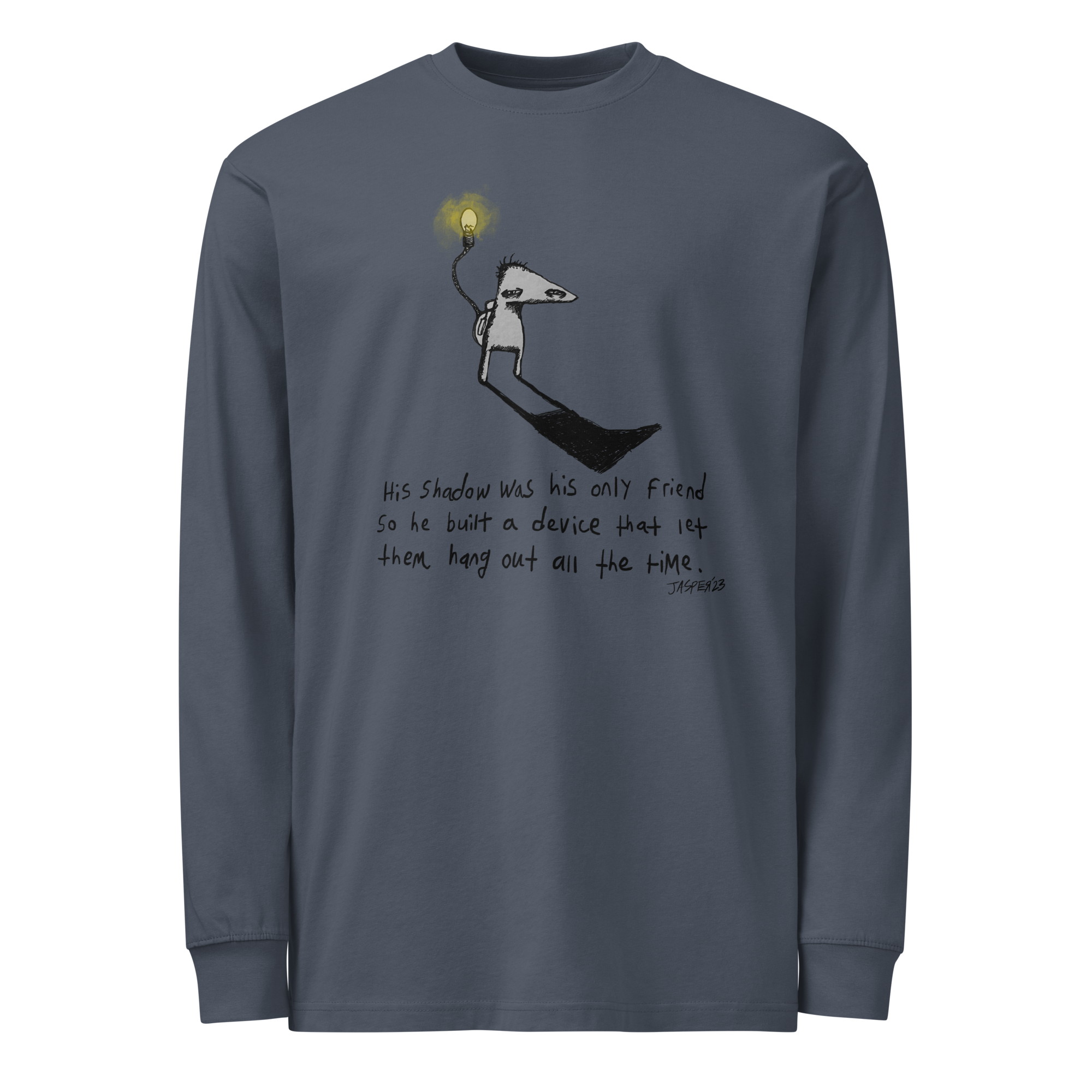 Men's heavyweight long sleeve t-shirt