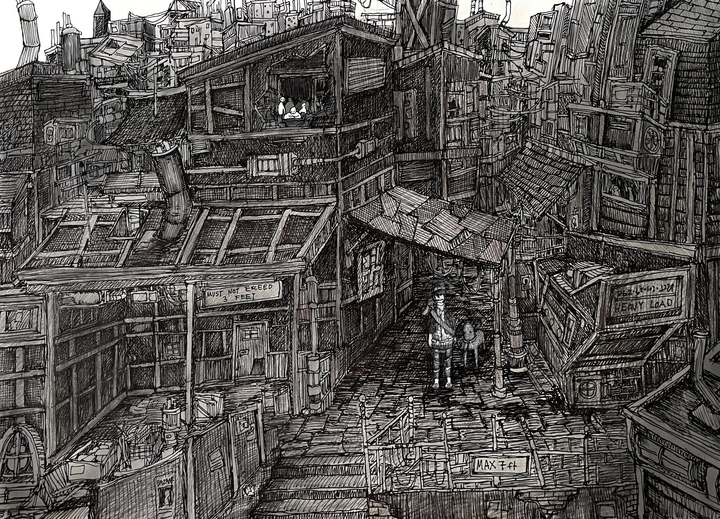 "The City of Multiheight People," 2024
