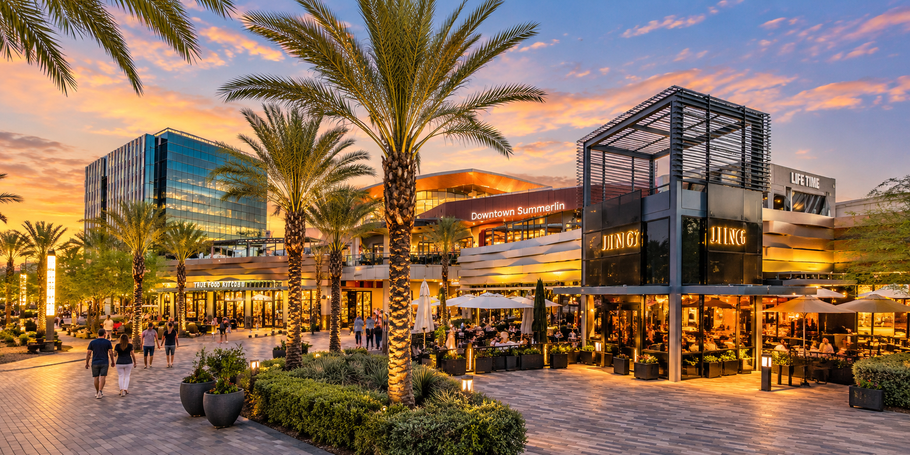 Downtown Summerlin shopping and dining district