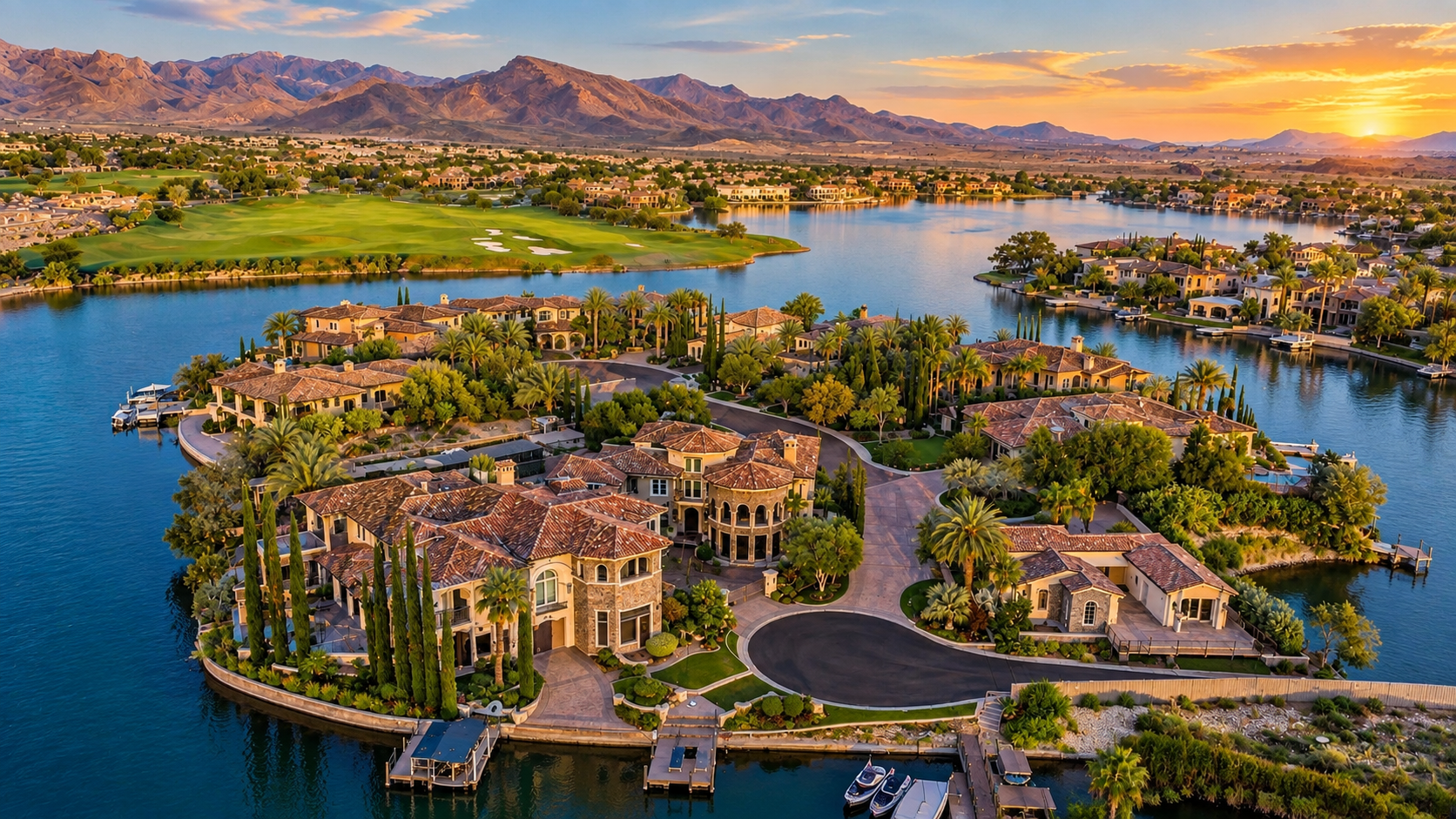 Luxury waterfront homes in Lake Las Vegas