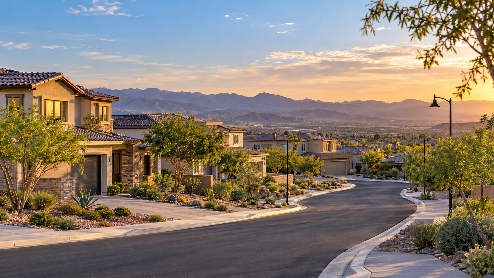 Inspirada homes with mountain views in Henderson, Nevada