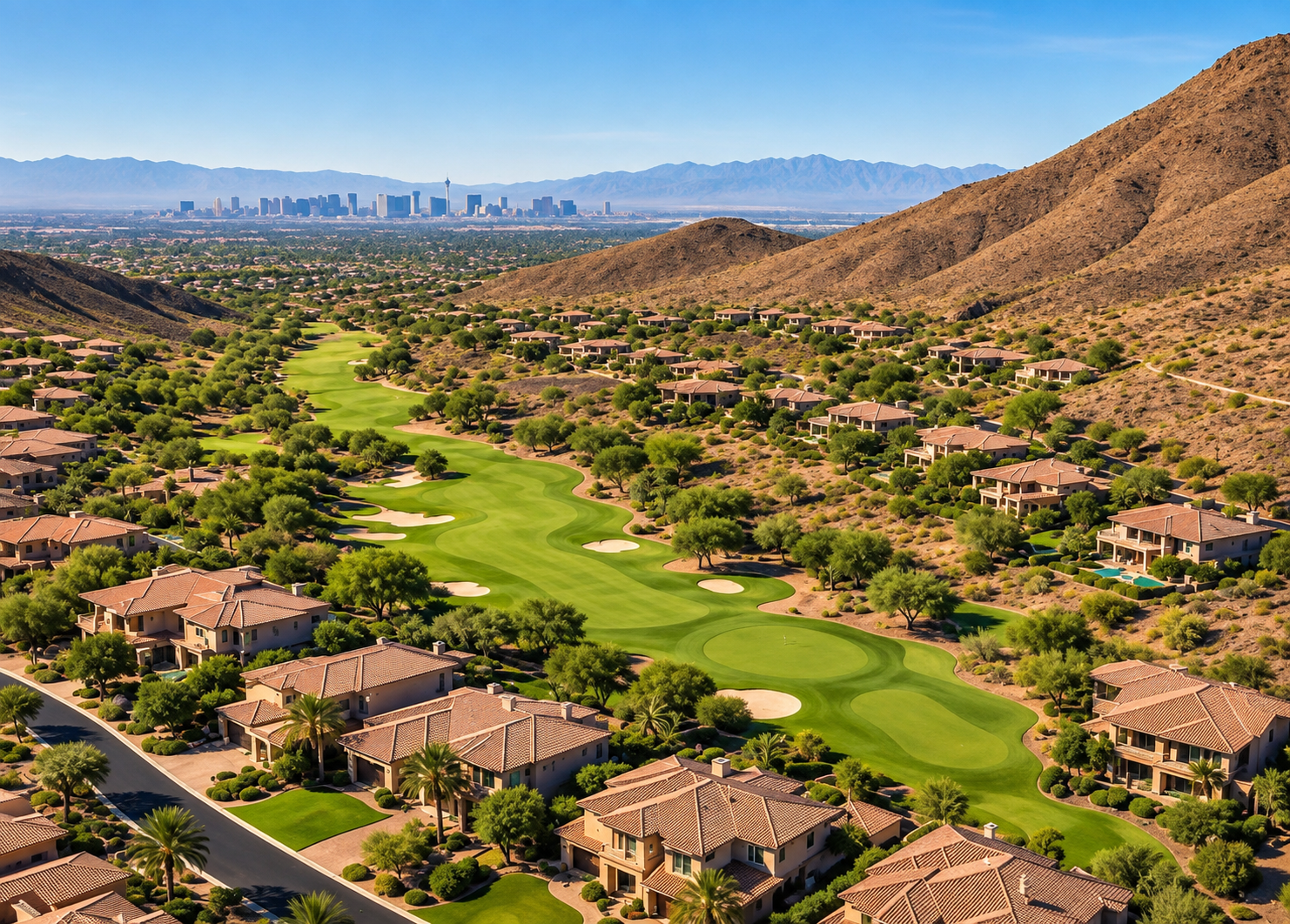 Anthem Country Club homes and golf course in Henderson