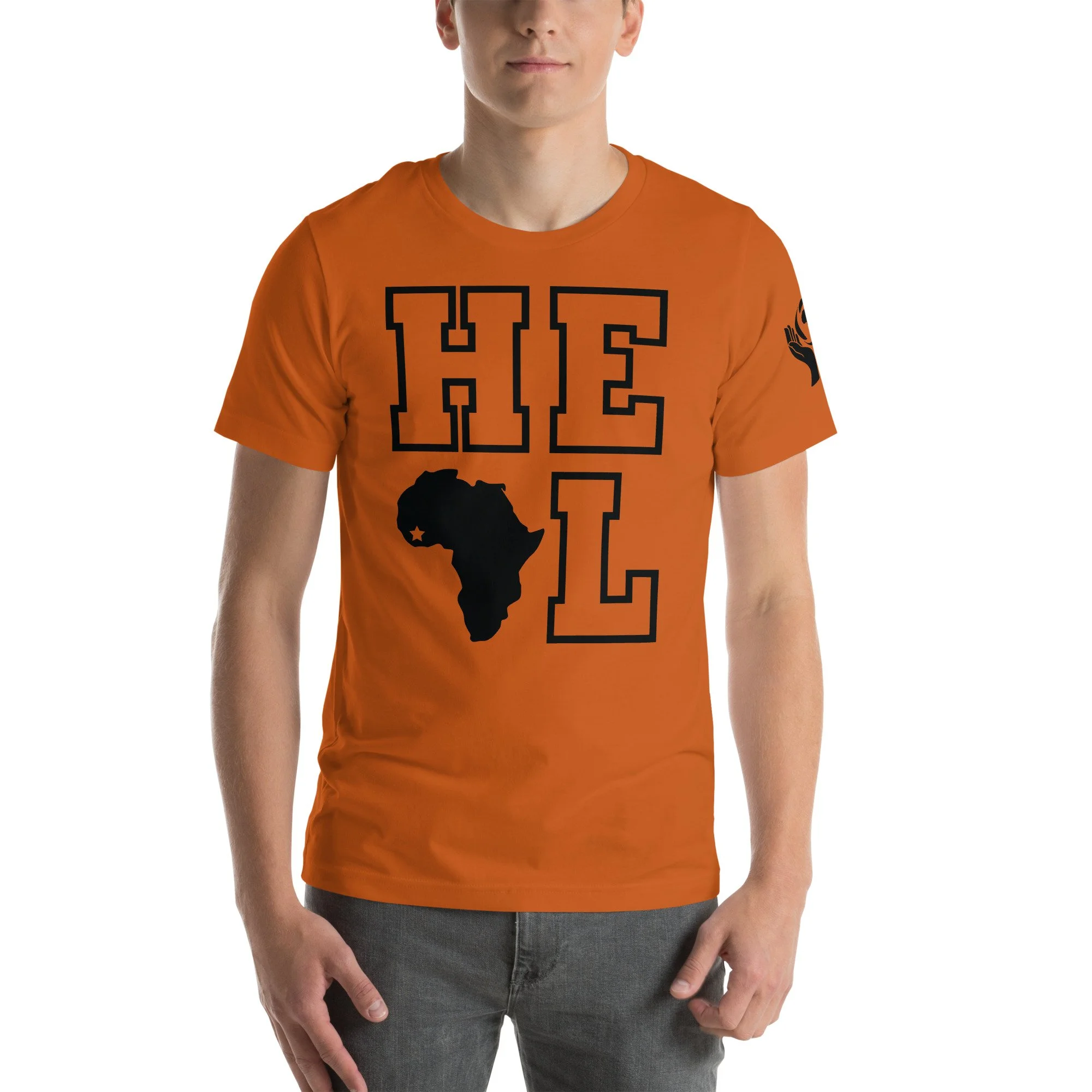 HEAL LIBERIA UNISEX ROUND NECK T-SHIRT