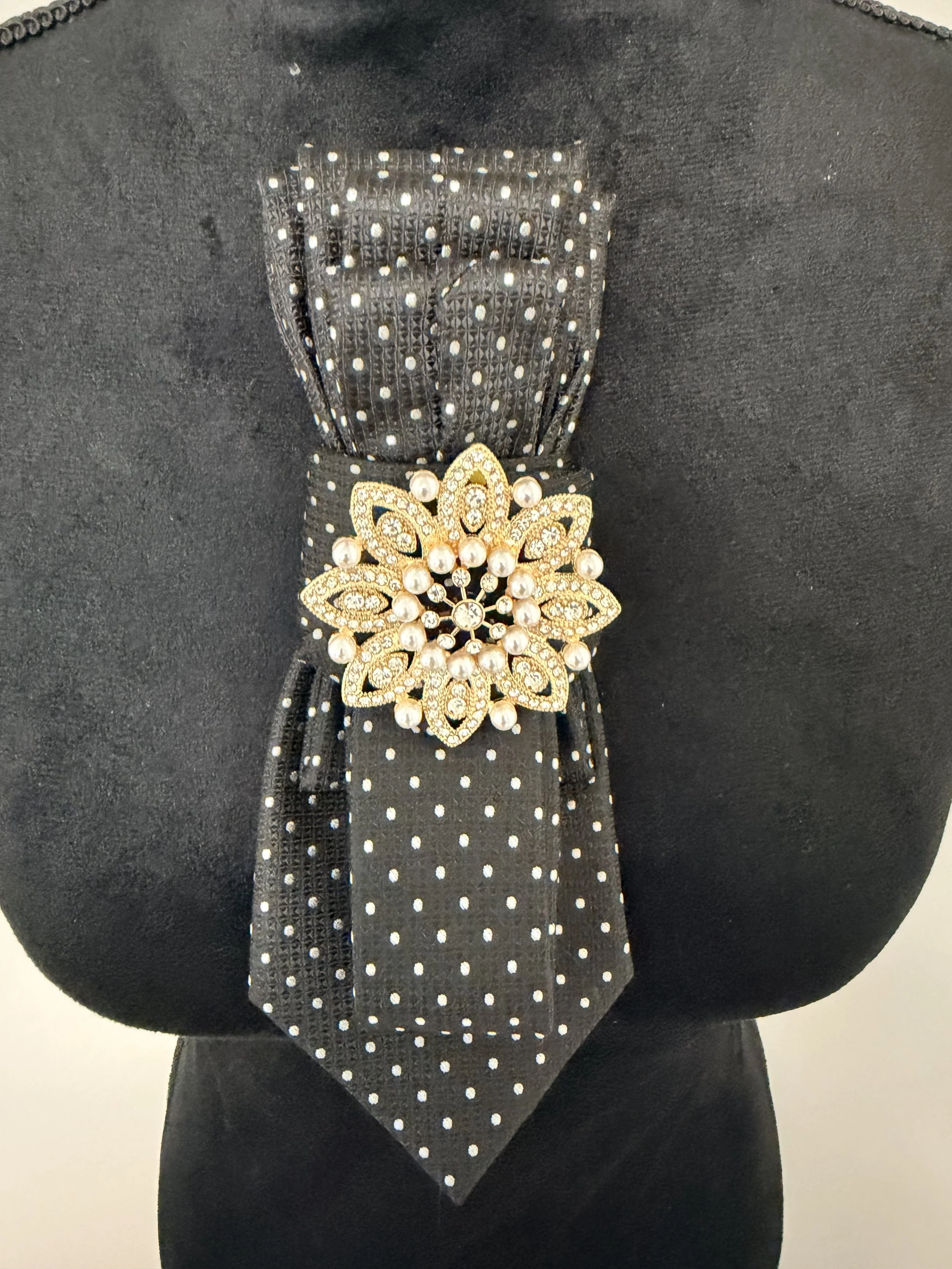 BLACK & WHITE CUSTOM NECKTIE