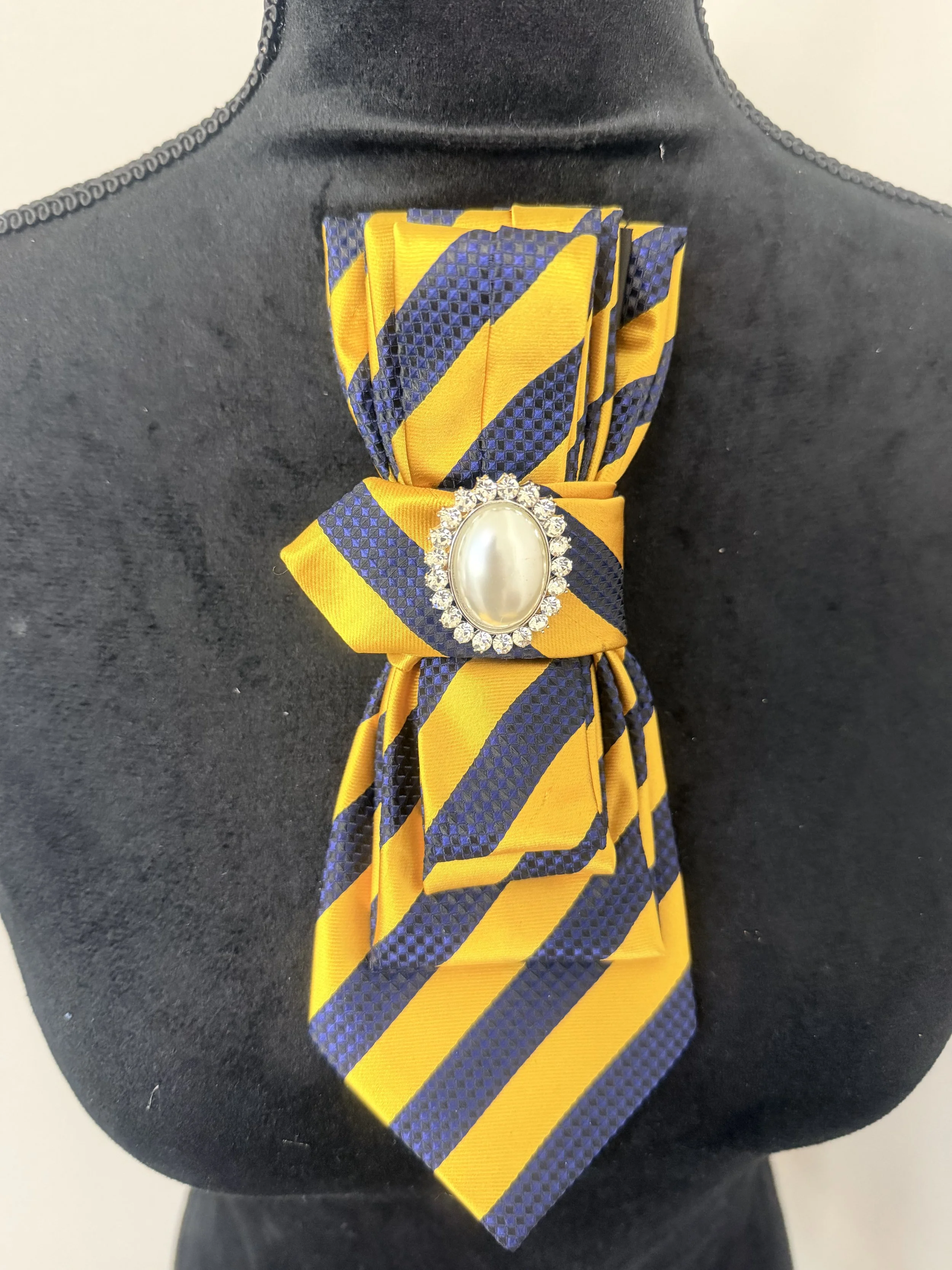 YELLOW & BLUE NECK TIE