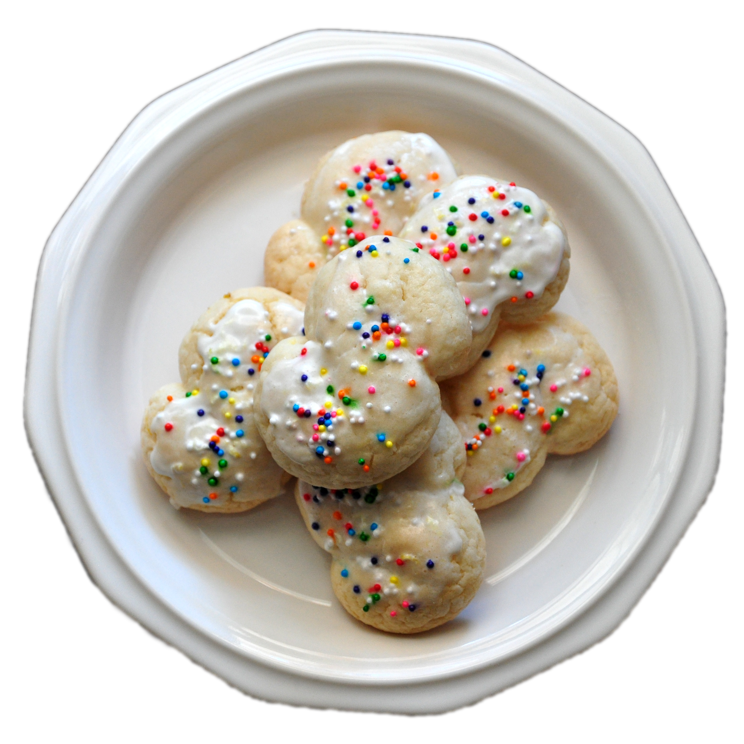 plate of esse cookies