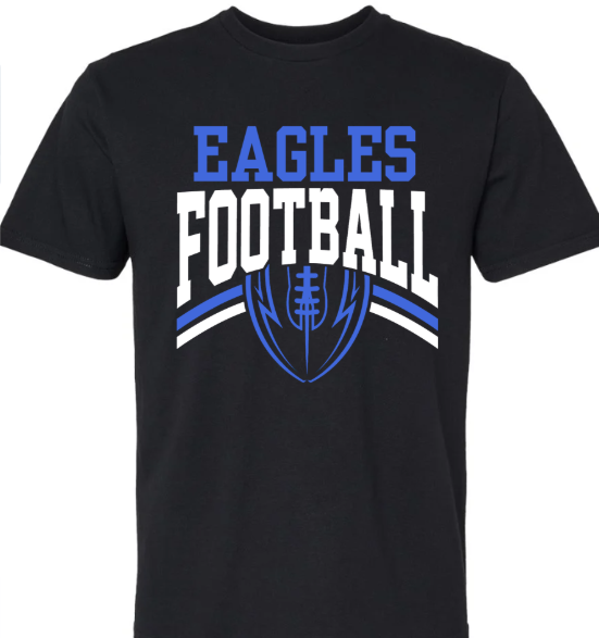 Eagles Blue and White Gridiron