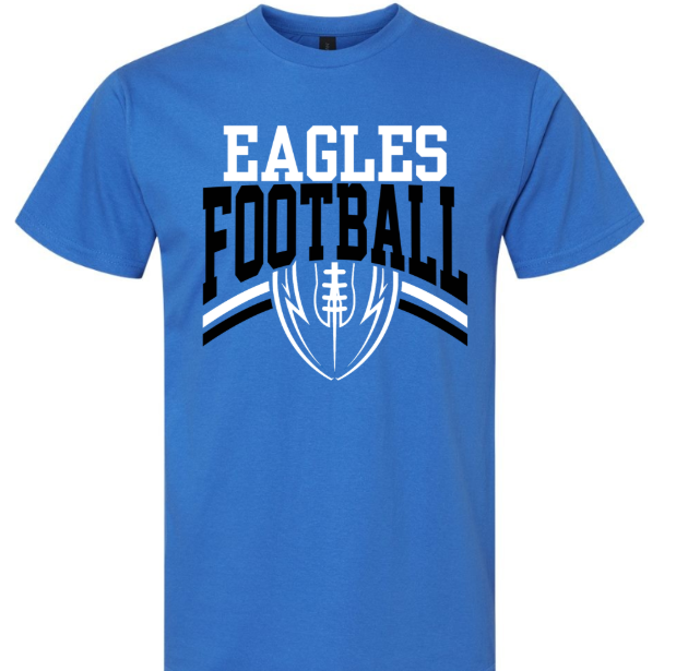 Eagles Black and White Gridiron