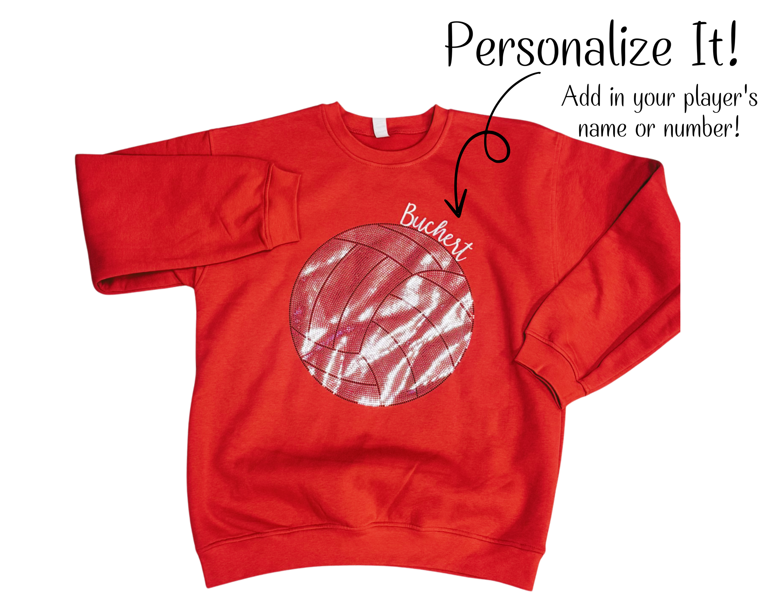 Volleyball Sparkle Sweatshirt