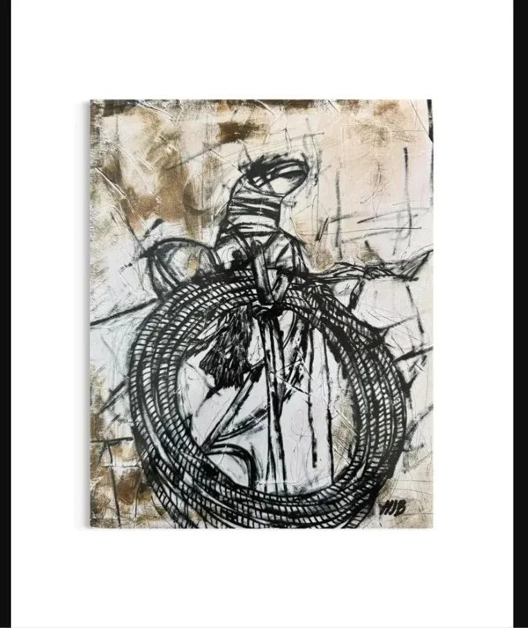 Western Saddle Signed Art Print